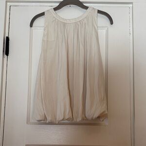 Elegant Cream Sleeveless Top